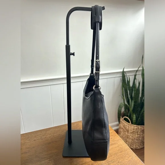 COACH Vintage Legacy Demi Small Hobo Bag - Black Leather 8319 - Picture 4 of 11